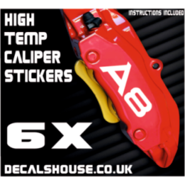 AUDI A8 Caliper Stickers Kit Vinyl Decals Stencils