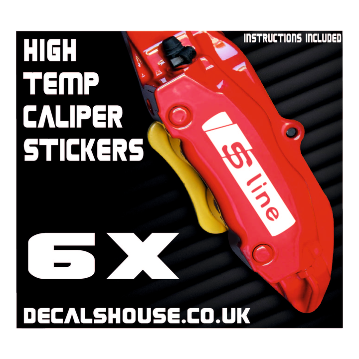 AUDI S LINE V3 Caliper Stickers Kit Vinyl Decals Stencils