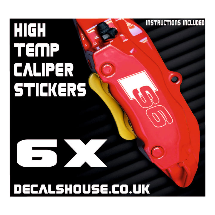 AUDI S6 Caliper Stickers Kit Vinyl Decals Stencils