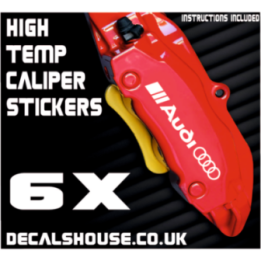 AUDI V3 Caliper Stickers Kit Vinyl Decals Stencils