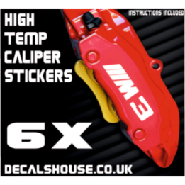 BMW M3 V3 Caliper Stickers Kit Vinyl Decals Stencils
