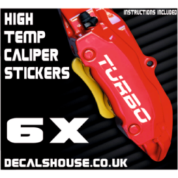 BMW TURBO Caliper Stickers Kit Vinyl Decals Stencils