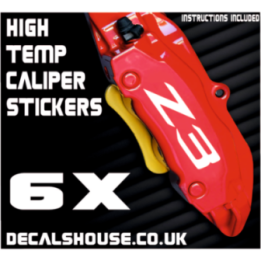 BMW Z3 Caliper Stickers Kit Vinyl Decals Stencils