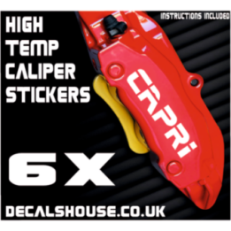 FORD CAPRI Caliper Stickers Kit Vinyl Decals Stencils