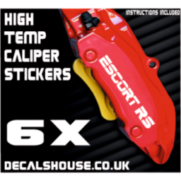 FORD ESCORT RS Caliper Stickers Kit Vinyl Decals Stencils
