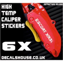 FORD ESCORT XR3I Caliper Stickers Kit Vinyl Decals Stencils