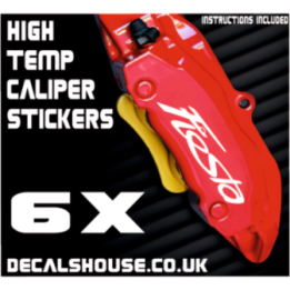 FORD FIESTA V3 Caliper Stickers Kit Vinyl Decals Stencils