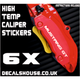 FORD MUSTANG GT V2 Caliper Stickers Kit Vinyl Decals Stencils