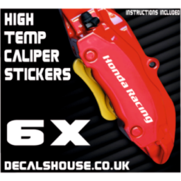 HONDA RACING Caliper Stickers Kit Vinyl Decals Stencils