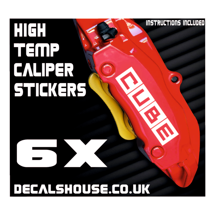 NISSAN CUBE Caliper Stickers Kit Vinyl Decals Stencils