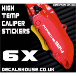 PORSCHE 924 V3 Caliper Stickers Kit Vinyl Decals Stencils