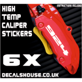 PORSCHE 924 Caliper Stickers Kit Vinyl Decals Stencils