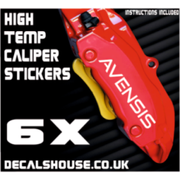 TOYOTA AVENSIS V2 Caliper Stickers Kit Vinyl Decals Stencils