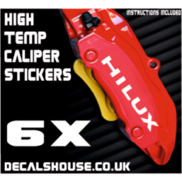 TOYOTA HILUX V2 Caliper Stickers Kit Vinyl Decals Stencils