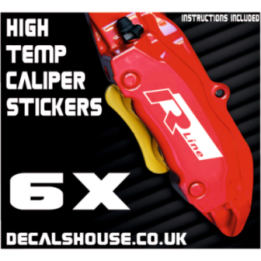Volkswagen R-Line Caliper Vinyl Stickers Kit