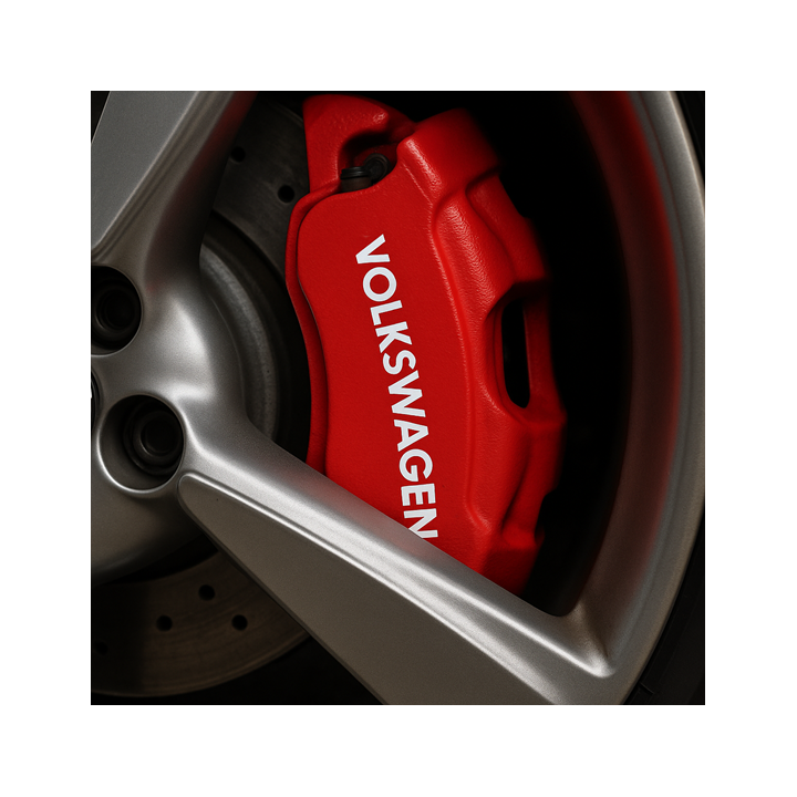 Volkswagen Caliper Stickers Kit – High-Temp Vinyl Decals (6 Pieces)