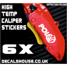 VW POLO V2 Caliper Stickers Kit Vinyl Decals Stencils
