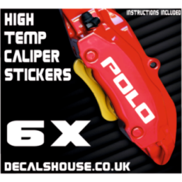 VW POLO V3 Caliper Stickers Kit Vinyl Decals Stencils