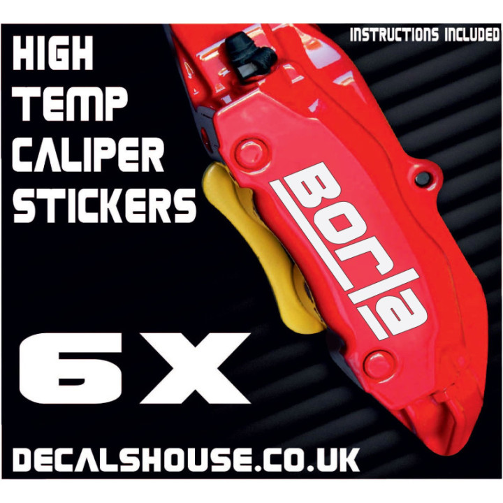 Borla Caliper Stickers Kit Vinyl Decals Stencils