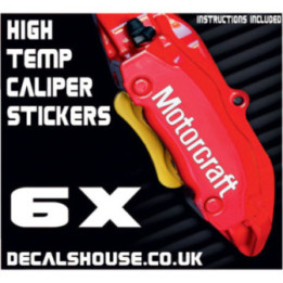 Motorcraft Caliper Stickers Kit Vinyl Decals Stencils