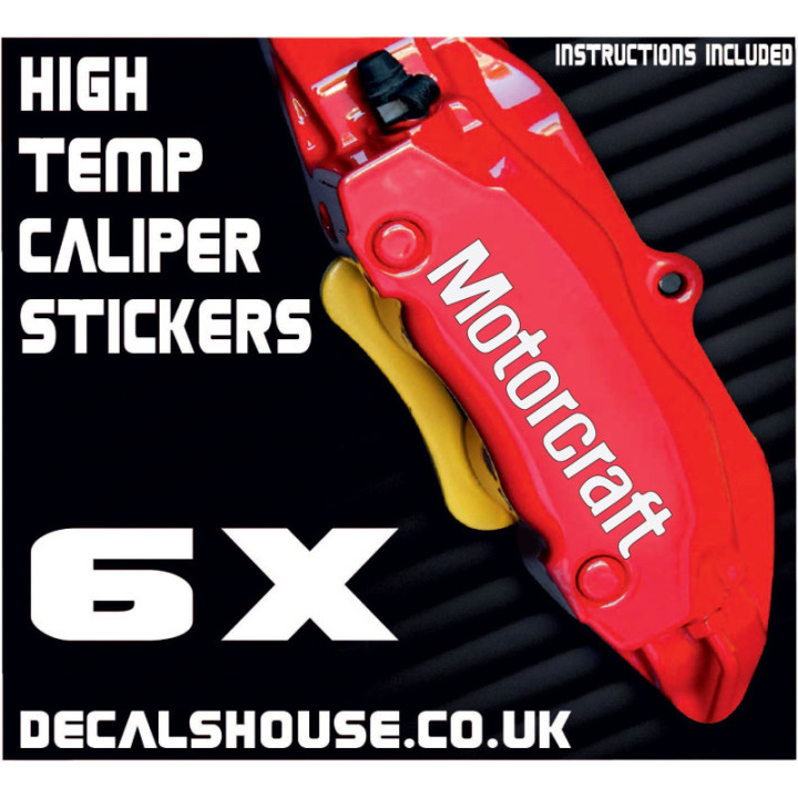 Motorcraft Caliper Stickers Kit Vinyl Decals Stencils