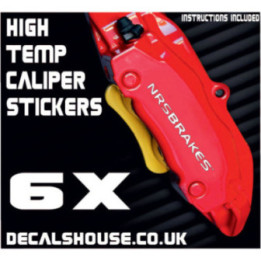 NRS Brakes Caliper Stickers Kit Vinyl Decals Stencils