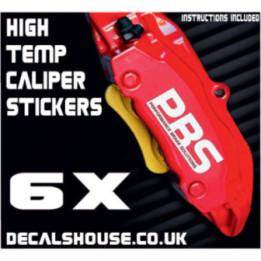 Nucap NRS Brakes Caliper Stickers Kit Vinyl Decals Stencils