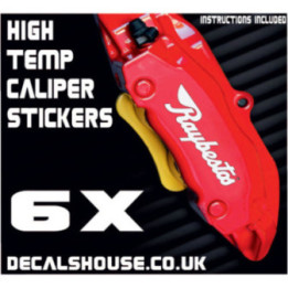 Raybestos Brakes Caliper Stickers Kit Vinyl Decals Stencils