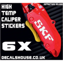 SKF Brakes Caliper Stickers Kit Vinyl Decals Stencils