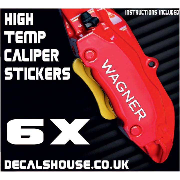 WAGNER V3 Brakes Caliper Stickers Kit Vinyl Decals Stencils