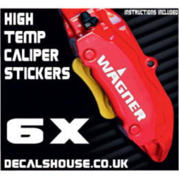 Wagner Brakes Caliper Stickers Kit Vinyl Decals Stencils