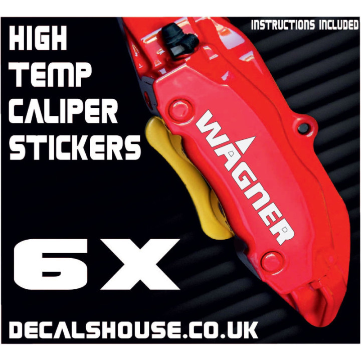 Wagner Brakes Caliper Stickers Kit Vinyl Decals Stencils