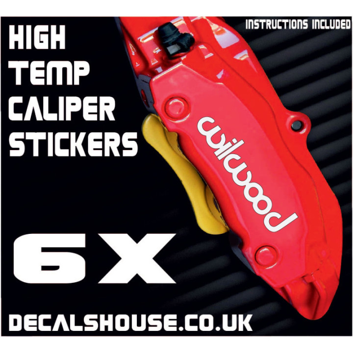 Wilwood Brakes Caliper Stickers Kit Vinyl Decals Stencils
