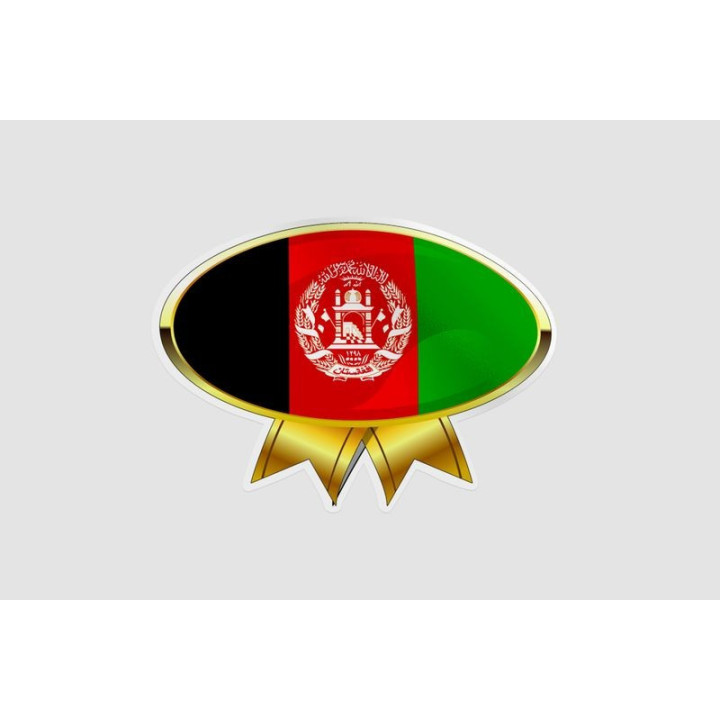 Afghanistan Flag Style 11 Sticker - DecalsHouse