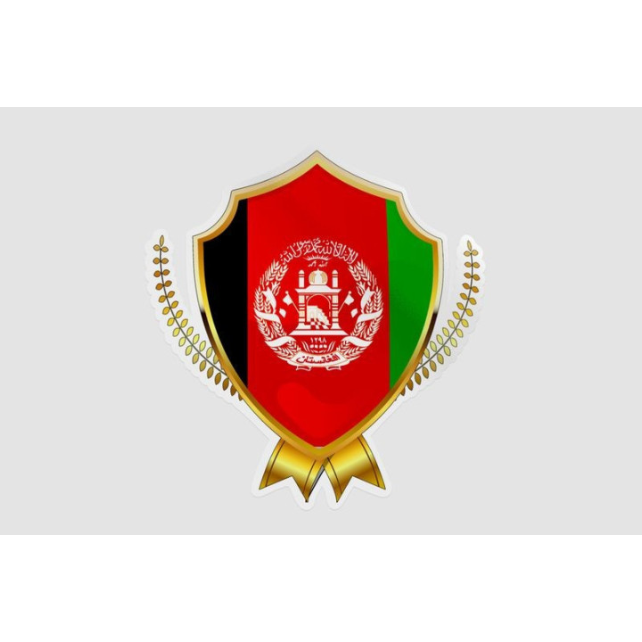 Afghanistan Flag Style 12 Sticker - DecalsHouse