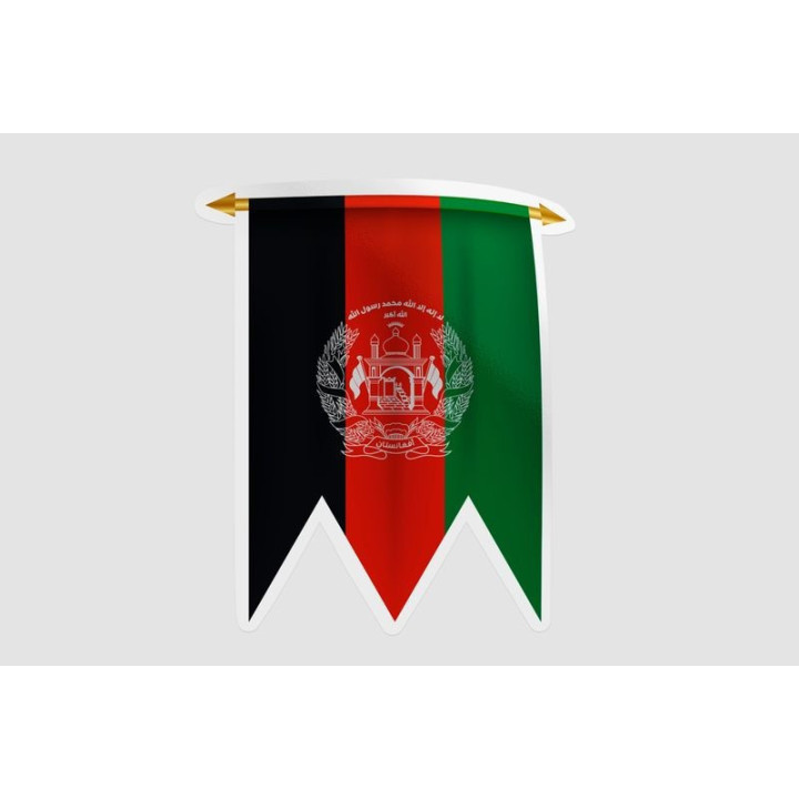 Afghanistan Flag Style 15 Sticker - DecalsHouse