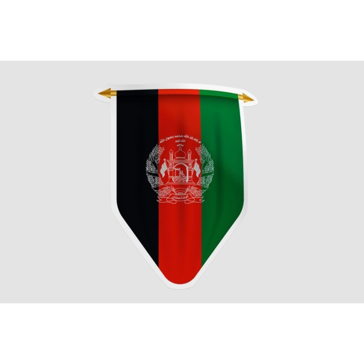 Afghanistan Flag Style 16 Sticker - DecalsHouse