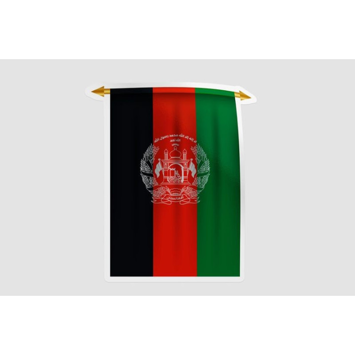 Afghanistan Flag Style 17 Sticker - DecalsHouse