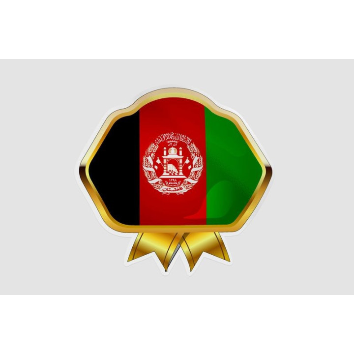 Afghanistan Flag Style 6 Sticker - DecalsHouse