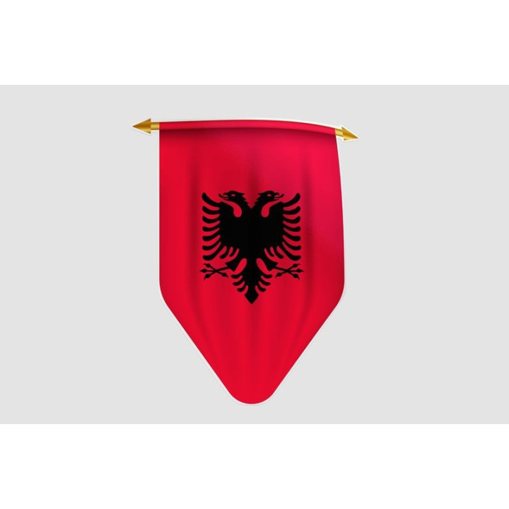 Albania Flag Style 12 Sticker - DecalsHouse