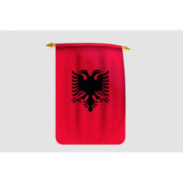 Albania Flag Style 14 Sticker - DecalsHouse
