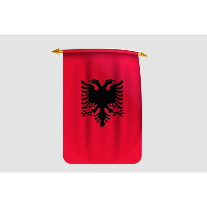 Albania Flag Style 14 Sticker - DecalsHouse