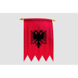 Albania Flag Style 17 Sticker - DecalsHouse
