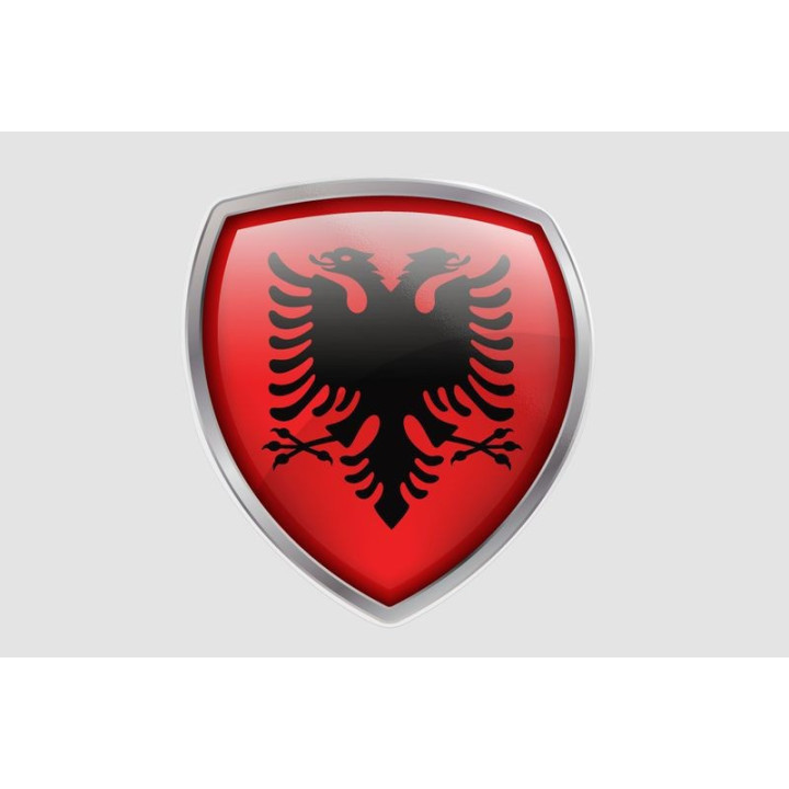 Albania Flag Style 4 Sticker - DecalsHouse