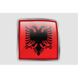 Albania Flag Style 5 Sticker - DecalsHouse