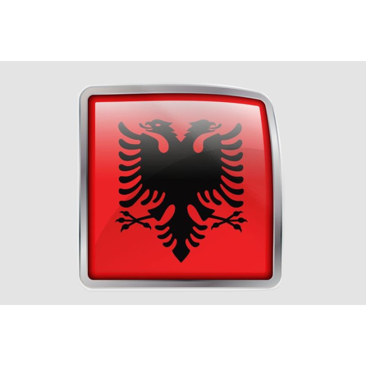 Albania Flag Style 5 Sticker - DecalsHouse