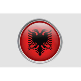 Albania Flag Style 6 Sticker - DecalsHouse