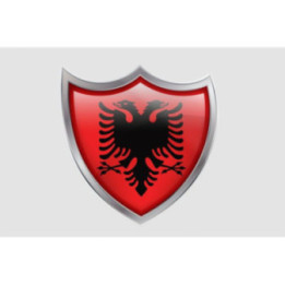 Albania Flag Style 7 Sticker - DecalsHouse
