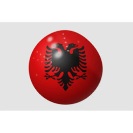 Albania Flag Style 8 Sticker - DecalsHouse