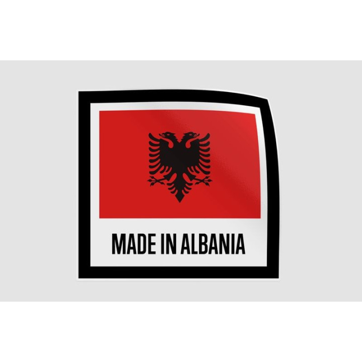 Albania Made In Quality Style 4 Sticker - DecalsHouse